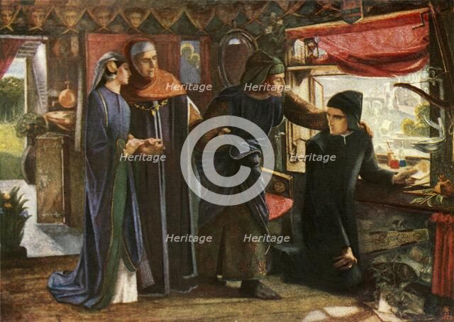 'Dante Drawing the Angel', 1853, (c1912). Artist: Dante Gabriel Rossetti.