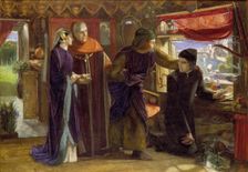 Dante drawing an Angel on the Anniversary of Beatrice's Death, 1853. Artist: Dante Gabriel Rossetti