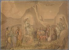 Dante sees two angels with flaming swords at the sides of a group of souls..., 1827-1832. Creator: Johann Anton Ramboux