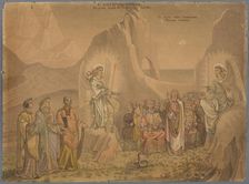 Dante sees two angels with flaming swords at the sides of a group of souls..., 1827-1832. Creator: Johann Anton Ramboux