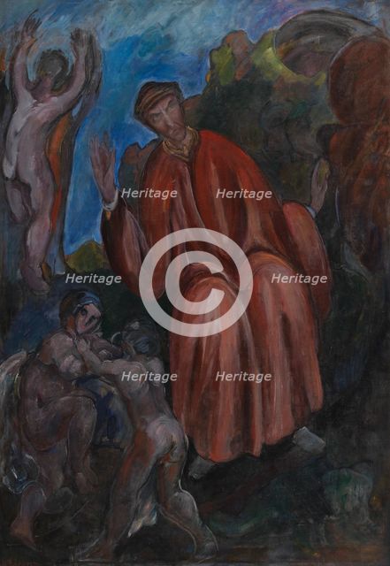Dante. Prophets, Opus I, 1912. Creator: Jens Adolf Emil Jerichau.