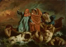 Dante's Bark, 1840/60. Creator: After Eugène Delacroix