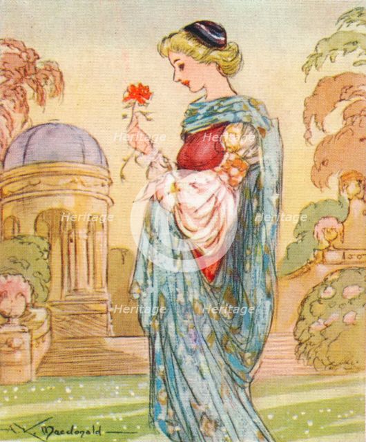 Dante's Beatrice,  (1266-1290), 1937. Artist: Alexander K MacDonald