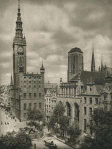 Danzig. Town Hall - Artushof - Towers of St. Mary 1931. Artist: Kurt Hielscher
