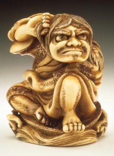 Daoist Immortal Riding Hat on Waves, Late 18th-early 19th century. Creator: Unknown