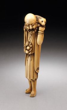 Daoist Immortal with Porcupine, 18th century. Creator: Unknown