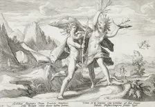Daphne Changed into a Laurel Tree, published 1589. Creator: Hendrik Goltzius