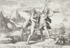 Daphne Changed into a Laurel Tree, published 1589. Creator: Hendrik Goltzius