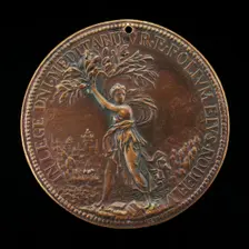Daphne Transformed into a Laurel Tree [reverse], 1562-1566. Creator: Pietro Paolo Galeotti