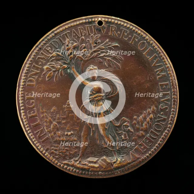 Daphne Transformed into a Laurel Tree [reverse], 1562-1566. Creator: Pietro Paolo Galeotti.
