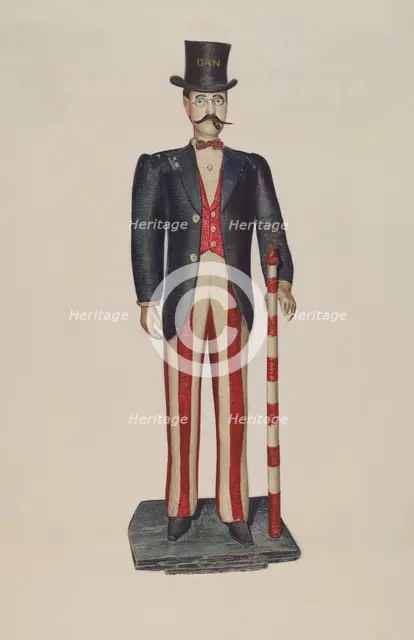 Dapper Dan Store Figure, 1937. Creator: Helen E. Gilman.