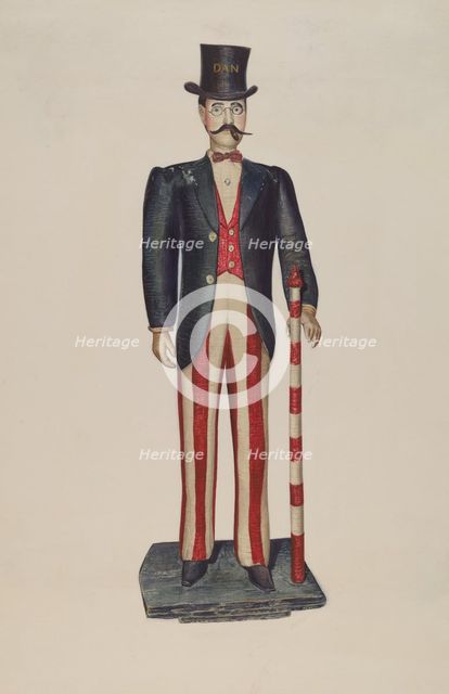 Dapper Dan Store Figure, 1937. Creator: Helen E. Gilman.