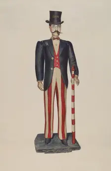 Dapper Dan Store Figure, 1937. Creator: Helen E. Gilman