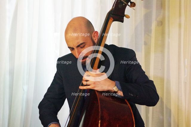 Dario Di Lecce, Scott Hamiltpn Quartet, Watermill Jazz Club, Dorking, Surrey, 2022. Creator: Brian O'Connor.