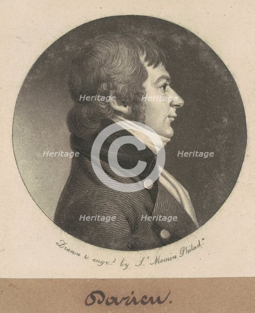 Darieu, 1800. Creator: Charles Balthazar Julien Févret de Saint-Mémin.