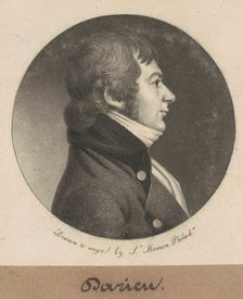 Darieu, 1800. Creator: Charles Balthazar Julien Févret de Saint-Mémin