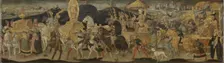 Darius Marching to the Battle of Issus, c.1450-c.1455. Creator: Workshop of Apollonio di Giovanni