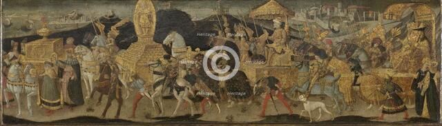Darius Marching to the Battle of Issus, c.1450-c.1455. Creator: Workshop of Apollonio di Giovanni.