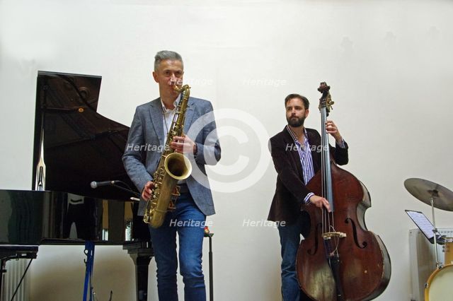 Darius Brubeck Quartet, NJA Fundraiser, Loughton Methodist Church, Essex, Sep 2021. Creator: Brian O'Connor.