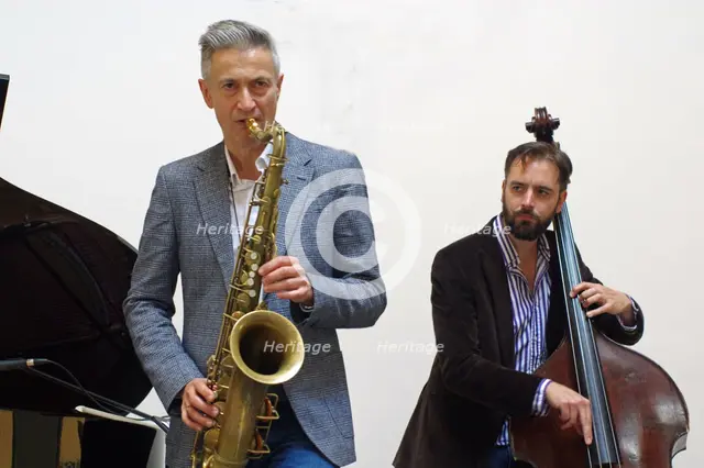 Darius Brubeck Quartet, NJA Fundraiser, Loughton Methodist Church, Essex, Sep 2021. Creator: Brian O'Connor.