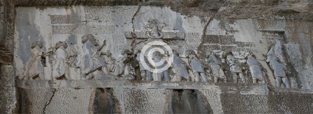 Darius I the Great. The Behistun Inscription, 6th century BC. Artist: Assyrian Art  