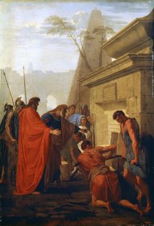 Darius the Great Opening the Tomb of Nitocris 17th century. Artist: Eustache Le Sueur