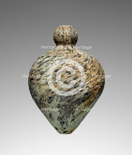Dark Blue Marbled Flask (?), perhaps late 1st century A.D. Creator: Unknown.