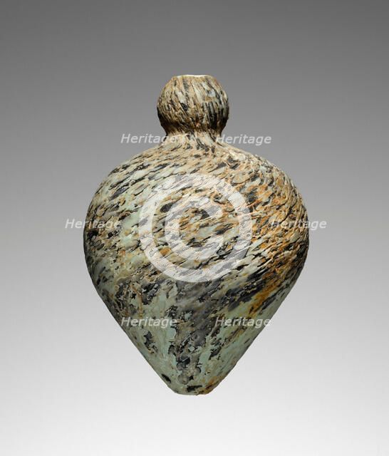 Dark Blue Marbled Flask (?), perhaps late 1st century A.D. Creator: Unknown.