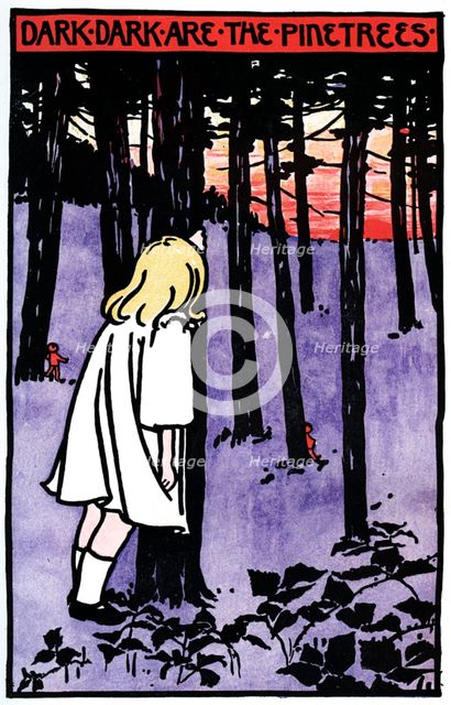 'Dark, Dark are the Pinetrees', 1901. Artist: Unknown