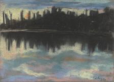 Dark Embankment, 1928-1930. Creator: Zolo Palugyay