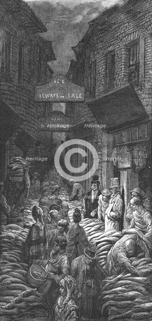 'Dark House Lane - Billingsgate', 1872.  Creator: Gustave Doré.