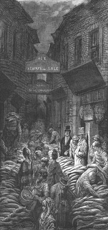 Dark House Lane - Billingsgate 1872. Creator: Gustave Doré