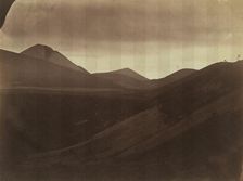 Dark Landscape with Hills, c. 1857. Creator: Frank Chauvassaignes (French)