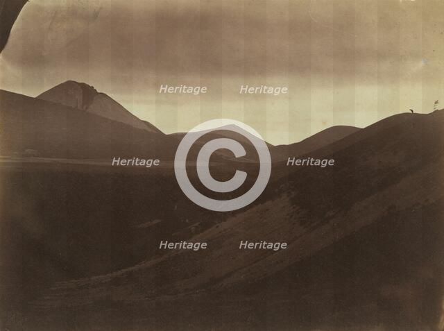 Dark Landscape with Hills, c. 1857. Creator: Frank Chauvassaignes (French).