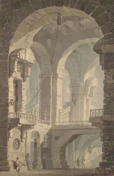 Dark Prison (Carcere Oscura), 1790-99. Creator: JMW Turner