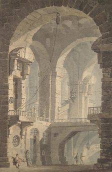 Dark Prison (Carcere Oscura), 1790-99. Creator: JMW Turner