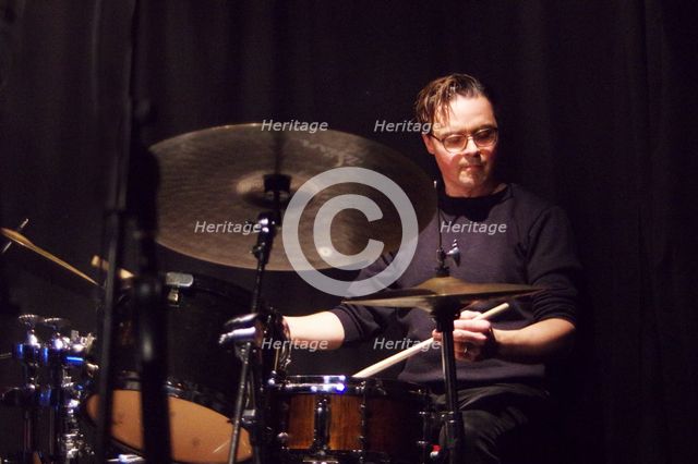 Darren Beckett, Mark Edwards Quartet, Verdict Jazz Club, Brighton East Sussex, 12 Feb 2023 Creator: Brian O'Connor.