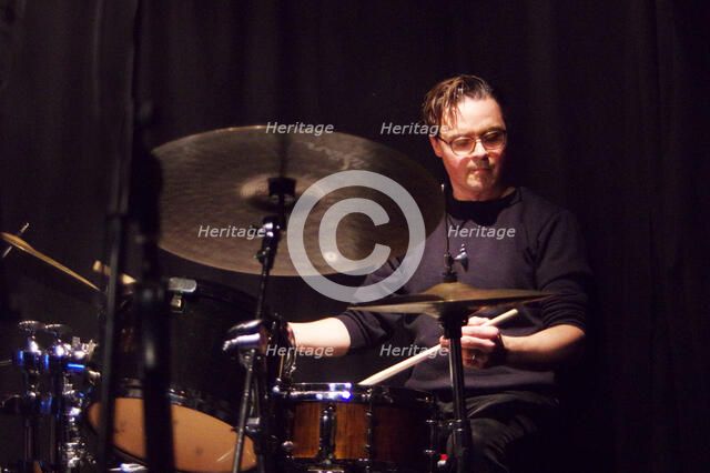 Darren Beckett, Mark Edwards Quartet, Verdict Jazz Club, Brighton East Sussex, 12 Feb 2023 Creator: Brian O'Connor.