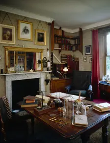 Darwin's study at Down House, c1990-2010. Artist: Nigel Corrie