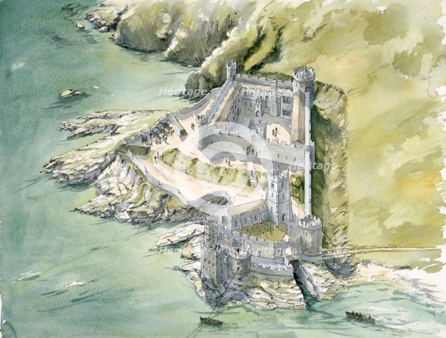 Dartmouth Castle, c1550, (c1990-2010). Artist: Peter Dunn.