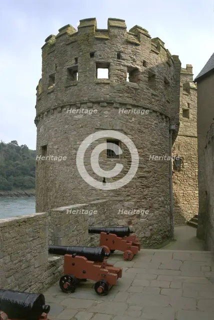 Dartmouth Castle, Devon, 1999. Artist: J Richards