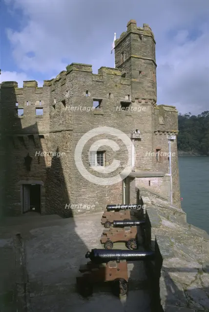 Dartmouth Castle, Devon, 1999. Artist: J Richards