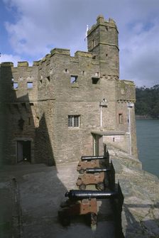 Dartmouth Castle, Devon, 1999. Artist: J Richards