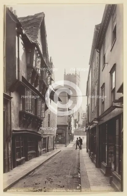 Dartmouth, Foss Street, 1860/94. Creator: Francis Bedford.