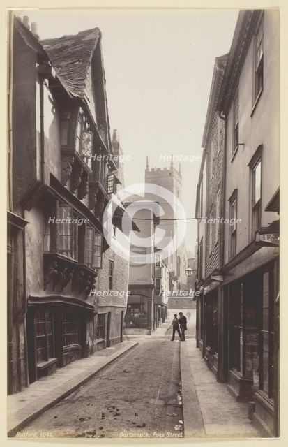 Dartmouth, Foss Street, 1860/94. Creator: Francis Bedford.