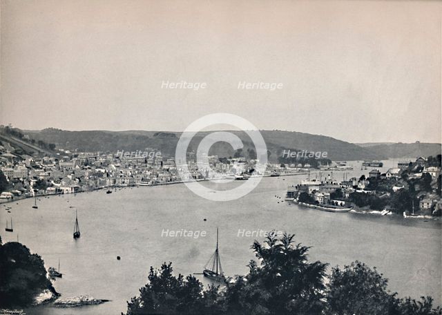 'Dartmouth - General View, Showing the Britannia Floating Naval College', 1895. Artist: Unknown.