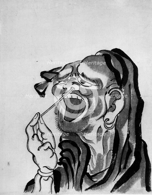 Daruma (Buddhist Saint), 18th-19th century. Creator: School of Katsushika Hokusai.
