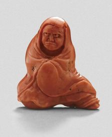 Daruma, First Patriarch of Zen, 19th century. Creator: Unknown