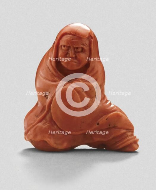 Daruma, First Patriarch of Zen, 19th century. Creator: Unknown.