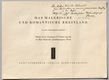 Das Malerische und Romantische Rheinland, 1928. Creator: Henry Winkles (British, 1801-1900); Kurt Schroeder